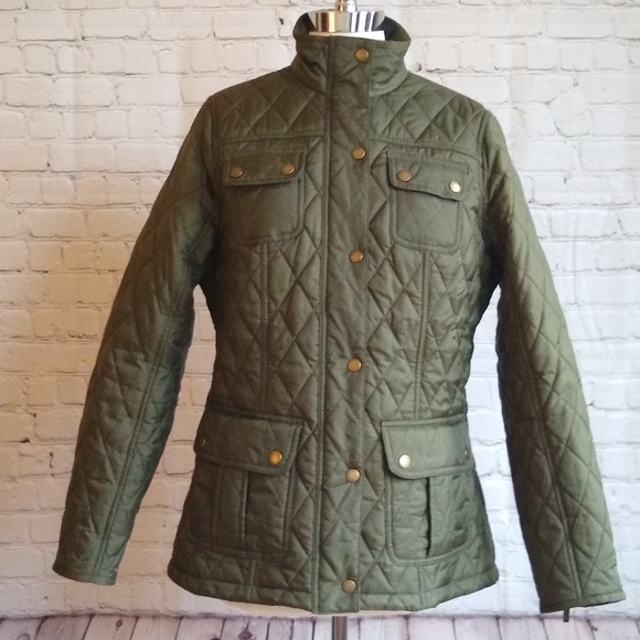 light green barbour jacket